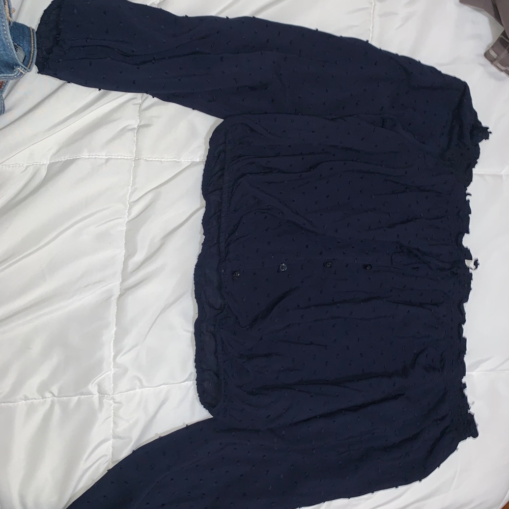 Cropped off the shoulders top